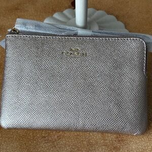 Coach Platinum Wristlet